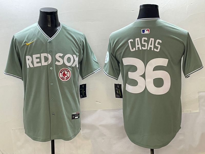 Men Boston Red Sox 36 Casas Green Joint Name Nike 2025 MLB Jersey style 8